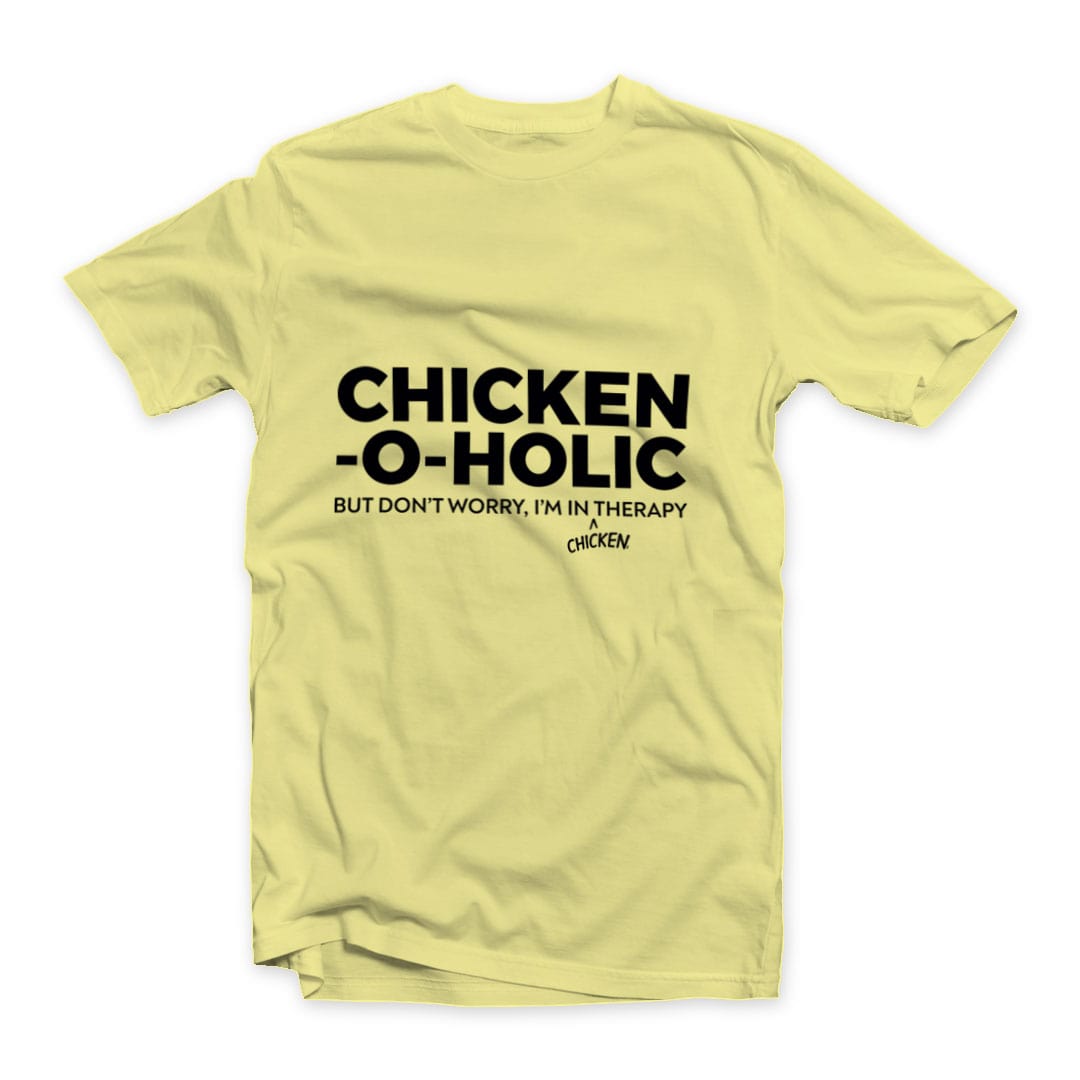 Chicken-o-Holic Design on Short Sleeve T-shirt